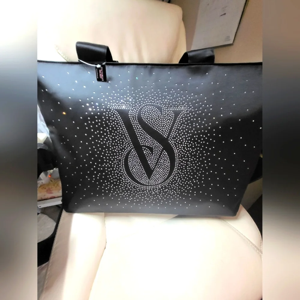 NWT Black Victoria's Secret Women's Tote Bag - Picture 1 of 8